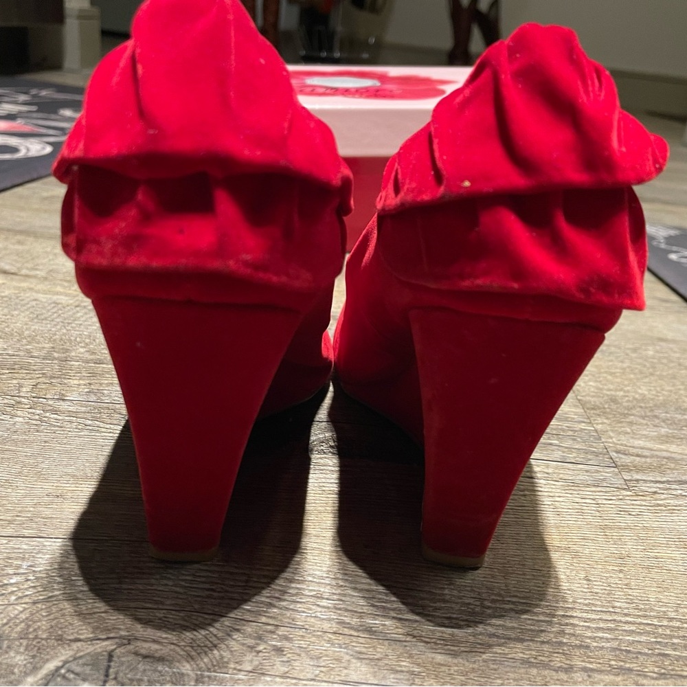 Red wedge heel - Picture 4 of 5